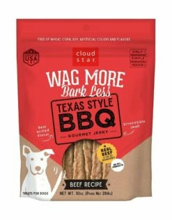 CLOUD STAR Texas Style BBQ Jerky Dog Treat 10OZ