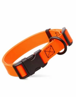 DOGLINE Biothane Waterproof Quick Release Buckle Collar Orange
