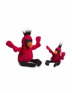 !HUGGLEHOUNDS Carmine Cardinal Knottie Toy Small