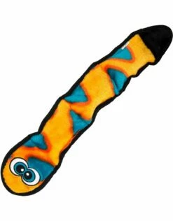 OUTWARD HOUND Invincible Snake Dog Toy Orange