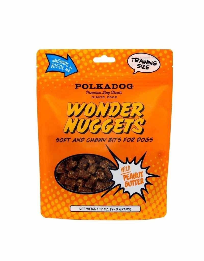 POLKA DOG Wonder Nuggets Treats Peanut Butter 12oz