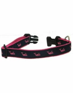 PRESTON Dog Collar Pink Whale
