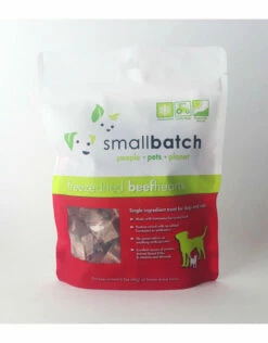 SMALL BATCH Freezedried Beef Heart Dog & Cat Treats 3.5 Oz