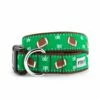 WORTHY DOG Dog Collar Footballs
