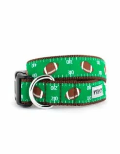 WORTHY DOG Dog Collar Footballs