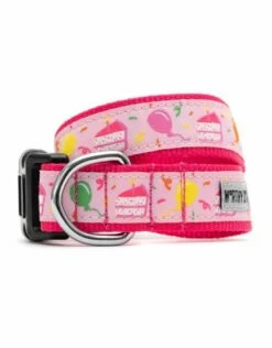 WORTHY DOG Dog Collar Pink Birthday