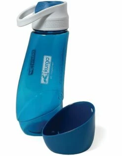 KURGO Gourd Water Bottle & Bowl Coastal Blue