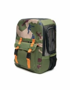 ROVERLUND Ready For Adventure Pet Backpack Camo And Orange