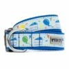 WORTHY DOG Dog Collar Blue Birthday